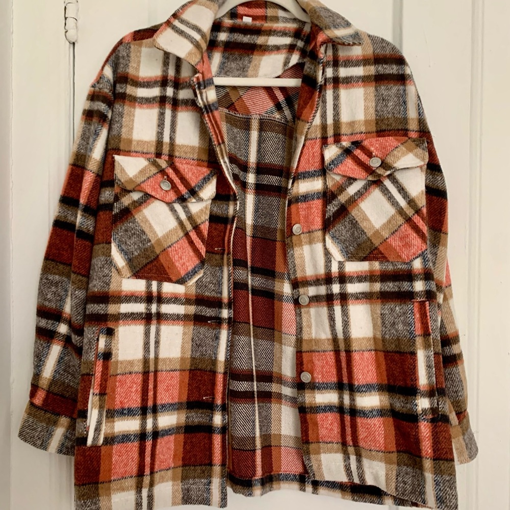 Oversized Flannel Jacket